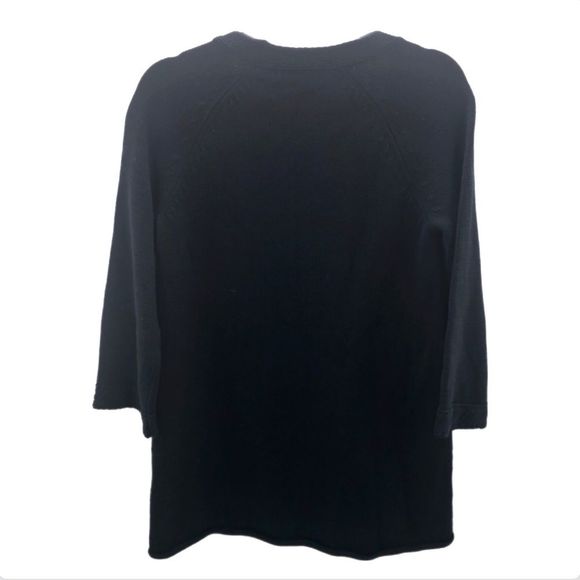 NWT CALVIN KLEIN knitted black sweater with studs - Picture 2 of 4